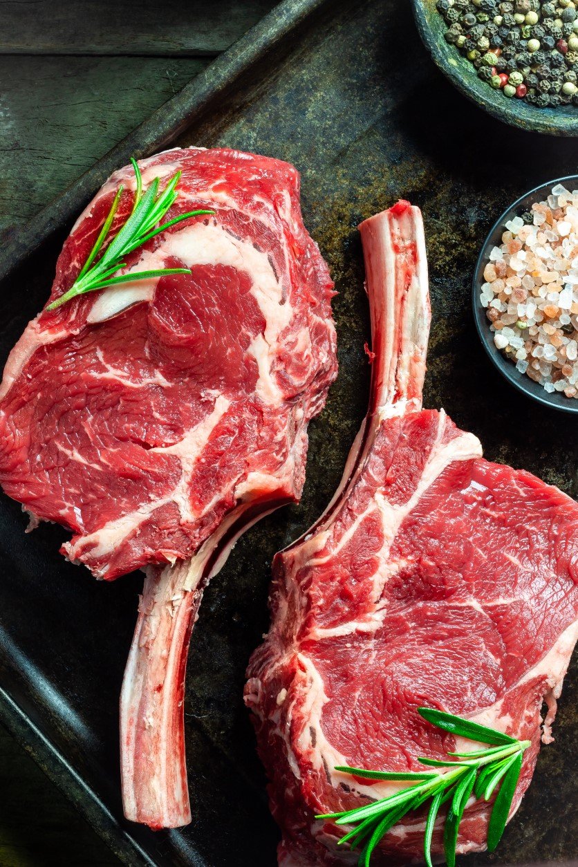 Beef Prime Rib Cutlet Grass Fed Free Range 350G x 5 Units = 1.75 kg $46.00kg